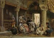 Arab or Arabic people and life. Orientalism oil paintings  425